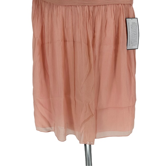 J. Crew Cara Silk Chiffon One Shoulder Dress in Misty Rose size 16 NWT - Picture 7 of 15